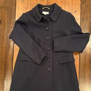 Boden Deep Blue Wool Blend Jacket